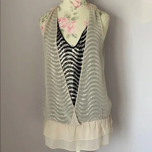 Pure sugar sequin top size M